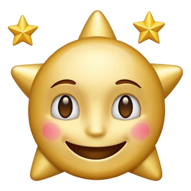 bravo emoji smiling face with stars sticker