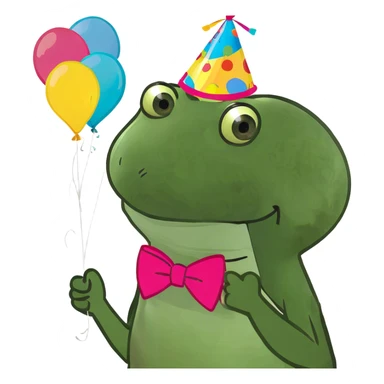 Surprise party sticker