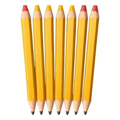 A row of pencils sticker