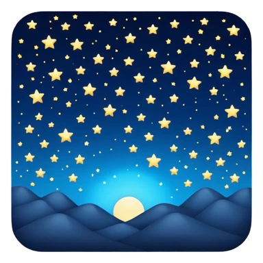 Best  night emoji  sticker