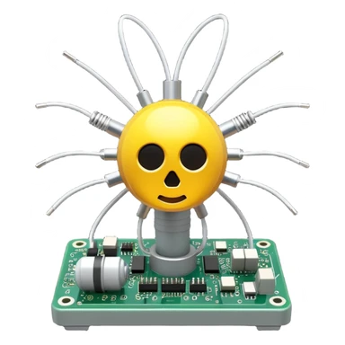 science, chemicals, electronics, electric wires, light bulb, LED, resistors, circuit board, ic, physics,  nuclear model sticker