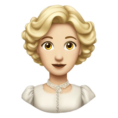 Blonde elegant Victorian woman sticker