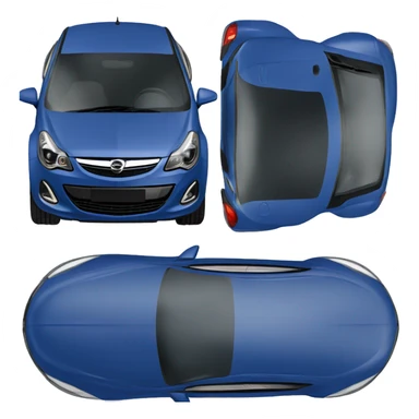 Dark blue Vauxhall corsa   sticker