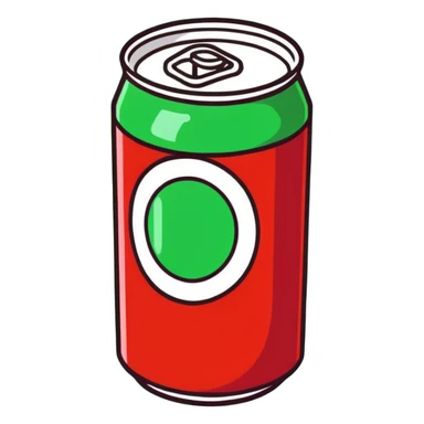 red soda can sticker