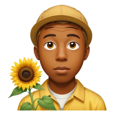 Tyler the creator with sunflower  sticker