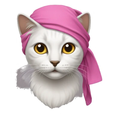 Cat wearing a durag  sticker