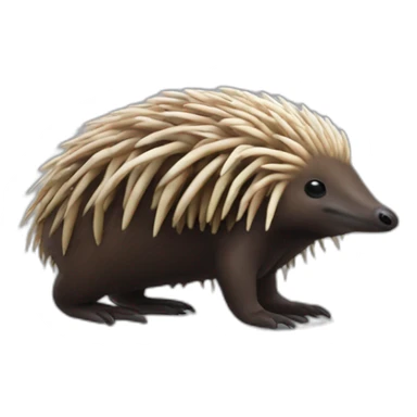 realistic full body echidna sticker