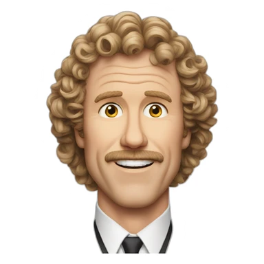 will ferrel realistic eurovision sticker