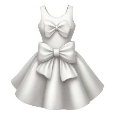 A white bow and dress  sticker