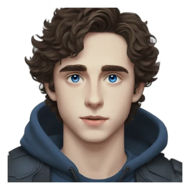 Chalamet Dune blue eyes sticker