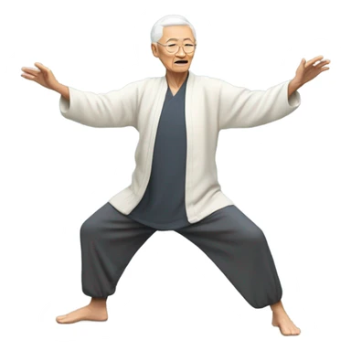 Senior tai chi sticker