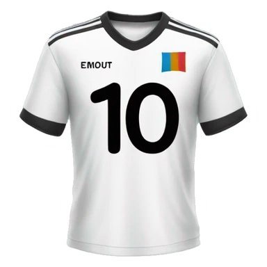 number 10 soccer shirt  sticker