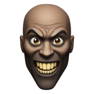 Mortal Kombat baraka, sharp scary teeth, bald head sticker