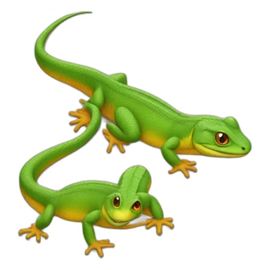 Lézard qui rigole sticker