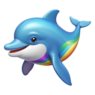 A gay dolphin  sticker