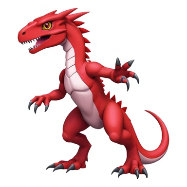  Cool Edgy Digimon-Fakemon-Guilmon-Genesect-Velociraptor-Dragon full body sticker