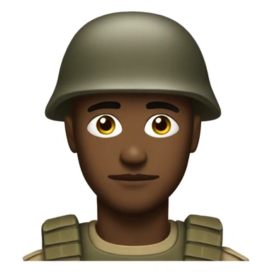 Thousand yard stare soldier  sticker