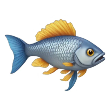 Fish horse sticker
