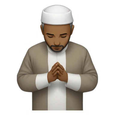 A muslim man praying  sticker