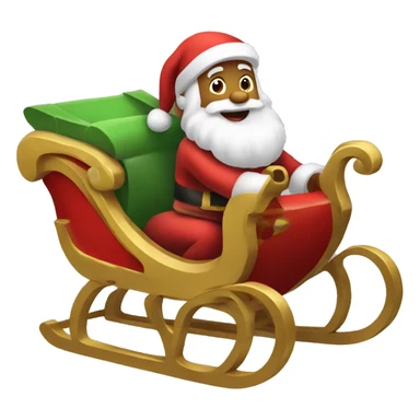 Santa sleigh  sticker