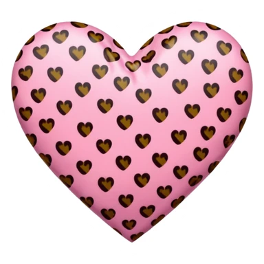 Leopard pink heart  sticker