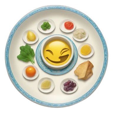 Seder plate sticker
