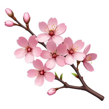 Cherry blossom branch sticker