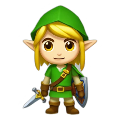 Link de Zelda qui rigole sticker