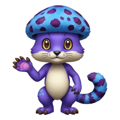 Clawitzer-Amoongus-Liepard-fusion (full body) sticker