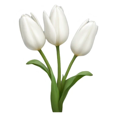 white tulips sticker