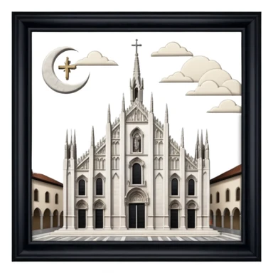 chiesa del duomo di Milano sticker
