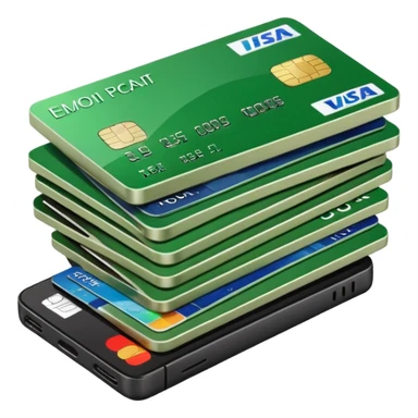 Dolares, tarjetas, teléfono  sticker