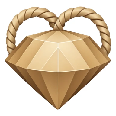 geometric rope pattern shaped like a diamond sticker