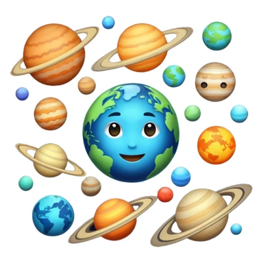 Aline all the planets sticker