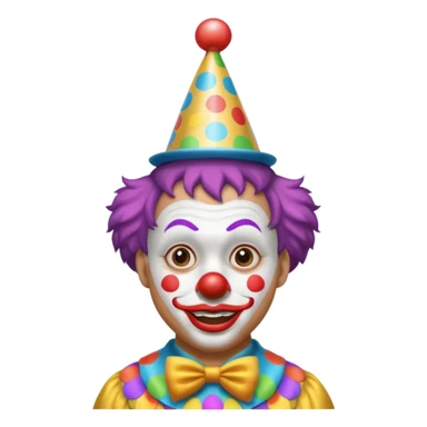 Clown on New Year’s Eve 2026 standing up  sticker