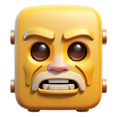 Clash of Clans aesthetic: Cinematic Playful PlayStation 5 Console Portrait Emoji, rendered in a 3D vector-style similar to standard emojis with minimal shading and bold, simplified shapes. A compact, distinct form with signature details, softly glowing with a cutting-edge console technology charm. Simplified yet unmistakably iconic, highly detailed and consistent, glowing with a soft radiance and high shine. Stylized with a touch of technological advancement and a soft glowing outline, capturing the essence of a beloved gaming relic with a friendly, playful manner! sticker