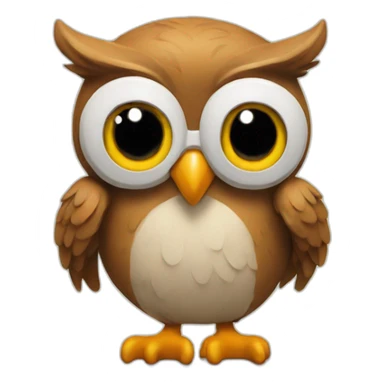 Owl thumbs up sticker