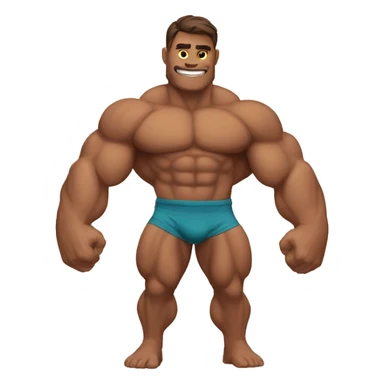 peepo strong-muscle sticker