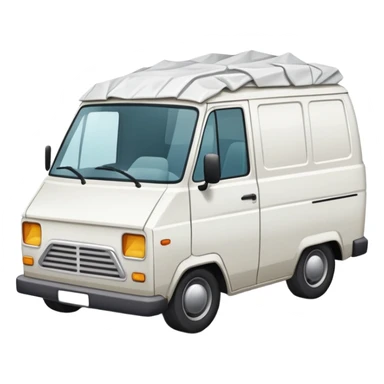 a white van crash sticker