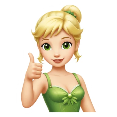 Tinkerbelle giving a thumbs up sticker
