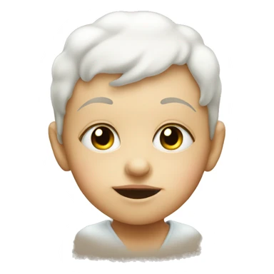 baby face with Steam from Nose sticker