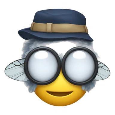 FLY WITH CAP sticker