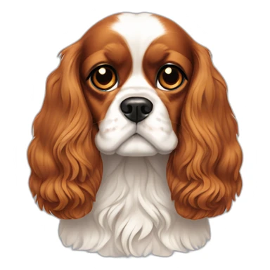 dog Cavalier King Charles Spaniel full height sticker