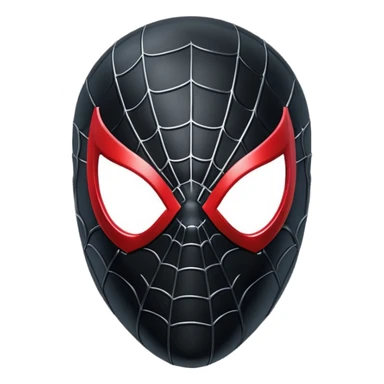 black spiderman mask sticker