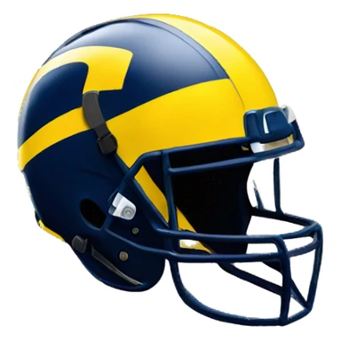 University of Michigan wolverines football helmet sticker