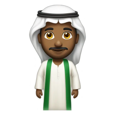 Saudi Man with Saudi clothes sticker