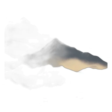 Mountains un front of sun sticker