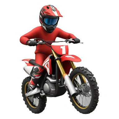 En motorcross sykkel rød gasgas sticker