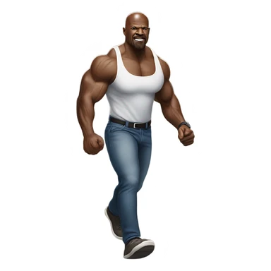 Terry Crews walking  sticker