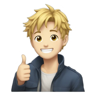 jjk anime thumbs up sticker